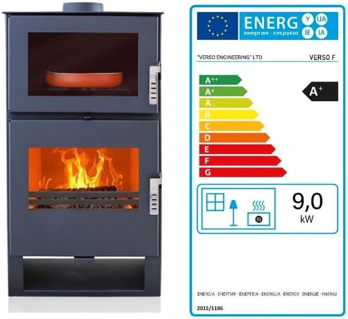 Generic Wood Burning Coking Stove Verso F - 9 kw - Image 2