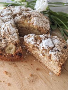 Homemade Irish Apple Cake with Creamy Custard Bliss