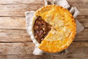 Hearty Irish Beef & Veggie Pie with Crispy Puff Pastry