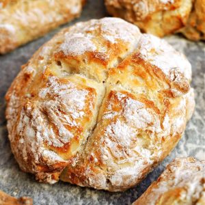 Easy Irish Soda Bread Rolls with Nutty Seed Topping