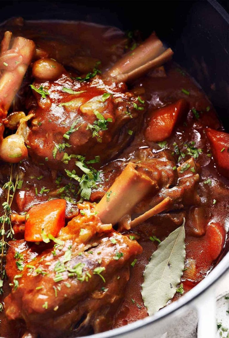 Slow Cooker Irish Lamb Shank: Easy, Cozy, and Delicious!