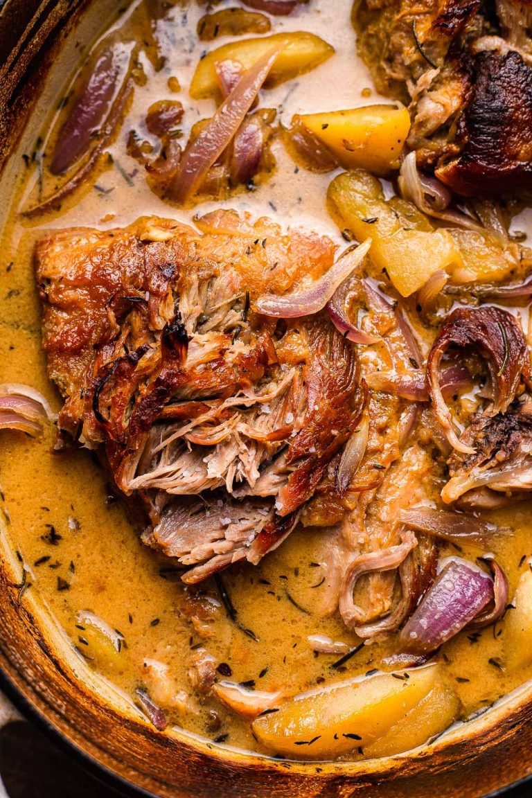 Tender & Flavorful Cider-Braised Pork Shoulder Recipe