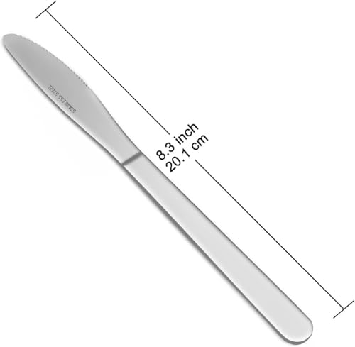 Funnydin - Dinner Knives, Knives Set of 16, 8.3 In... - Image 3