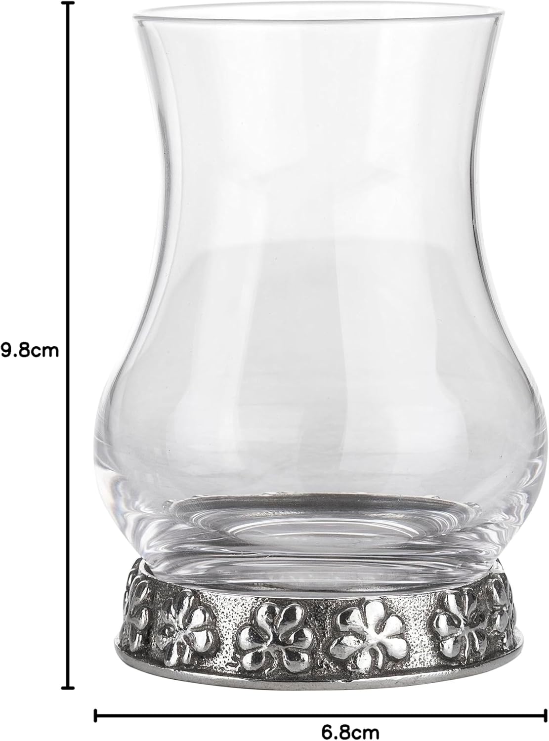 A E Williams Irish Whiskey Tasting Glass with Pewt... - Image 7