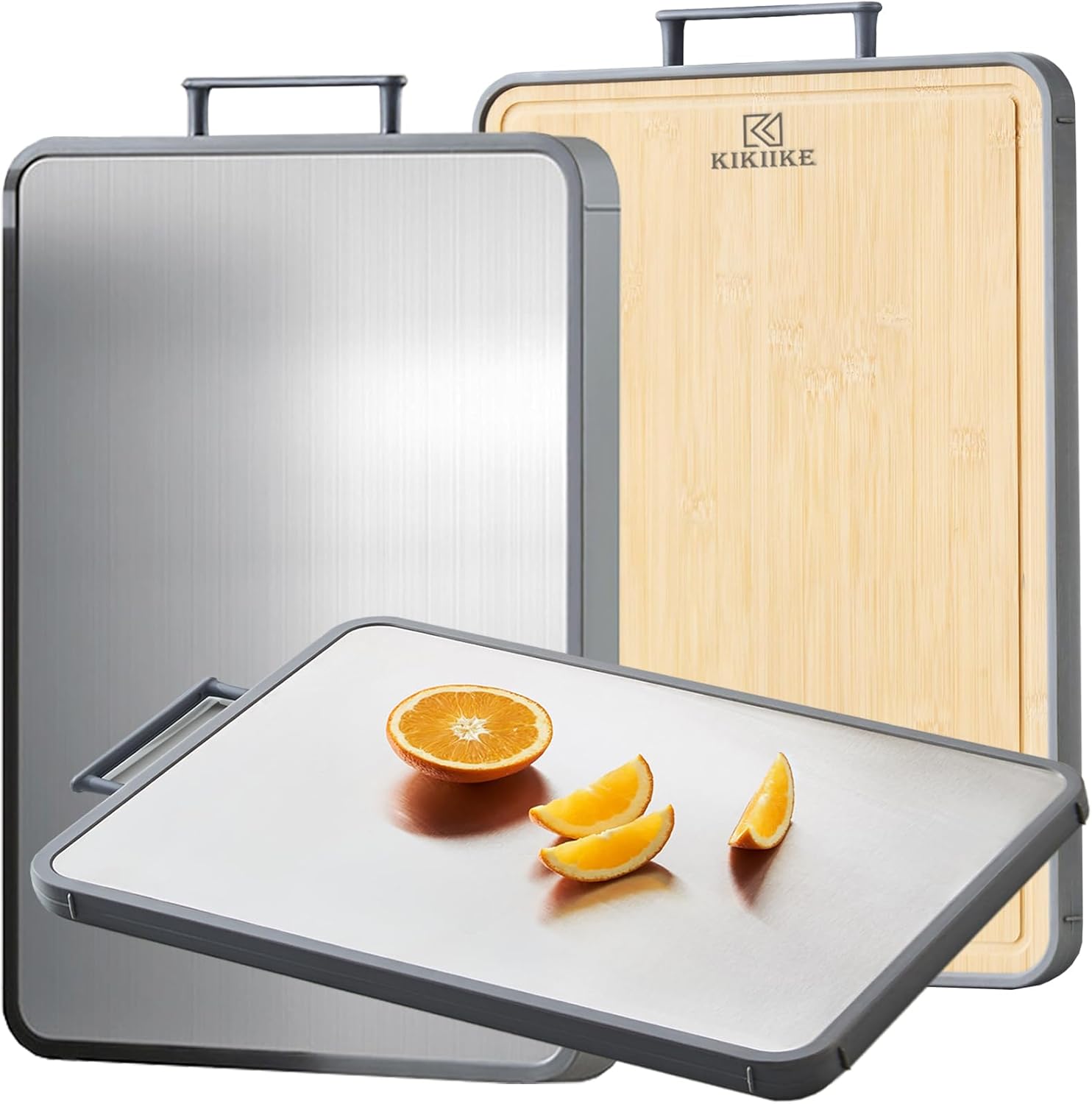 Titanium Cutting Board Double Sided Bamboo Cutting... - Image 2