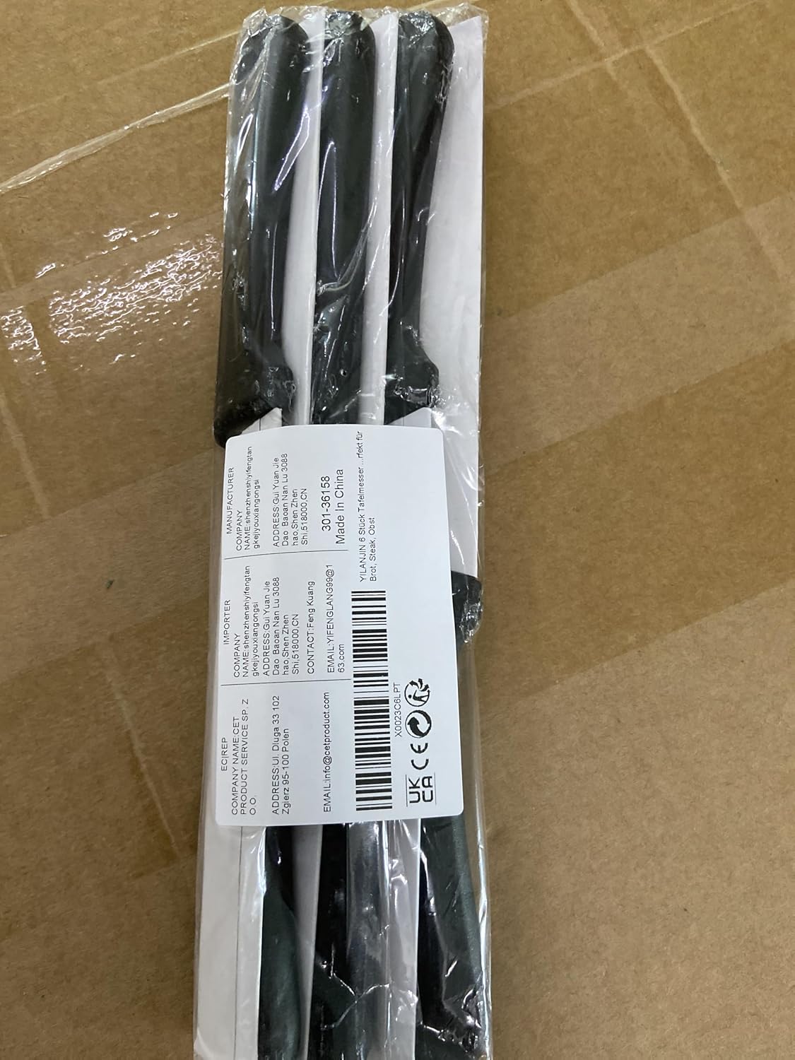 6 Piece Steak Knives Set, Stainless Steel Serrated... - Image 9
