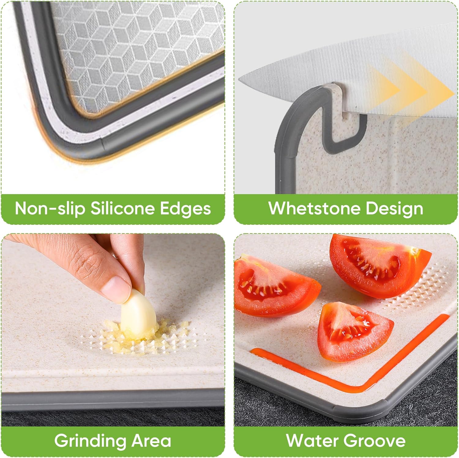 Cutting Board for Kitchen Double Sided 304 Stainle... - Image 6