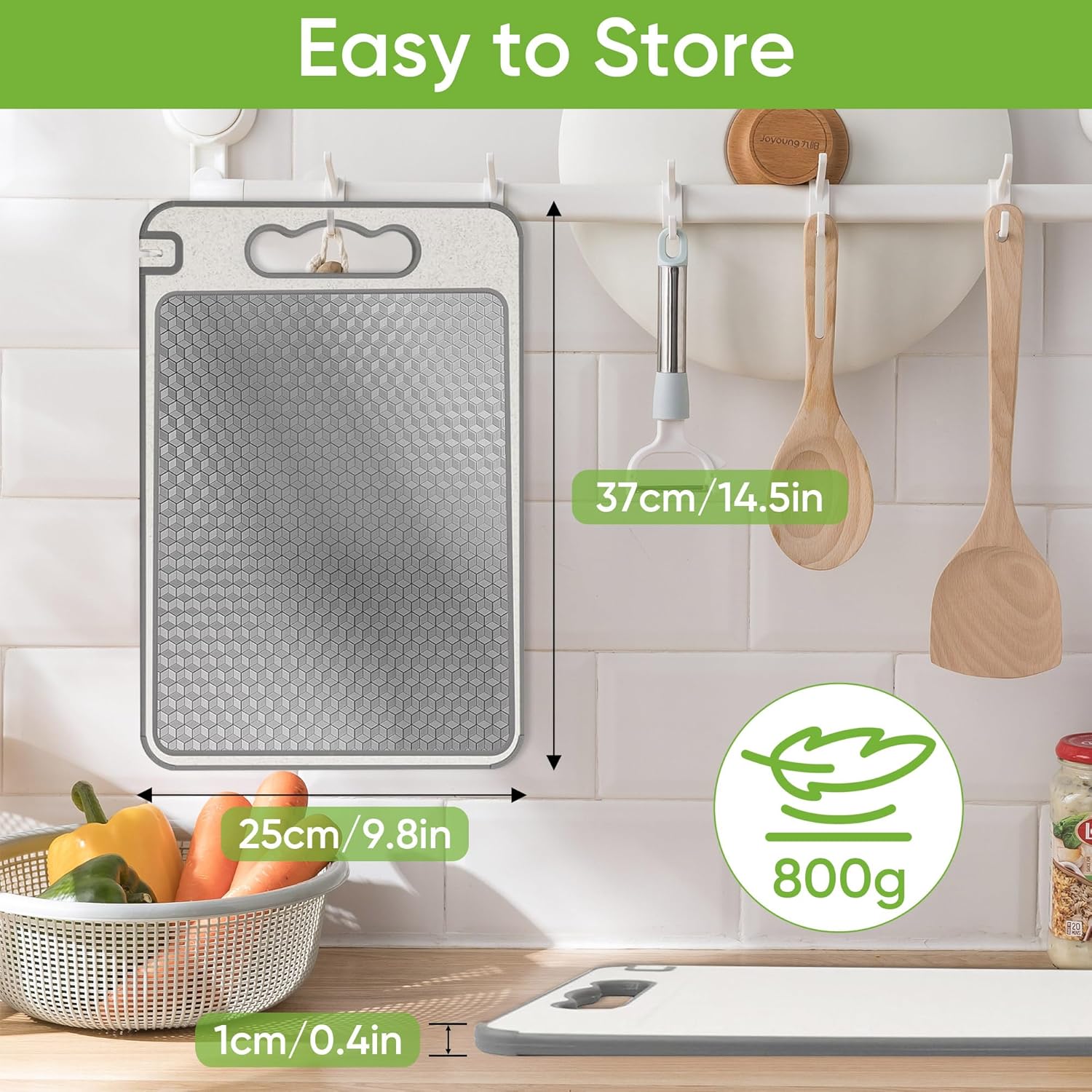 Cutting Board for Kitchen Double Sided 304 Stainle... - Image 7
