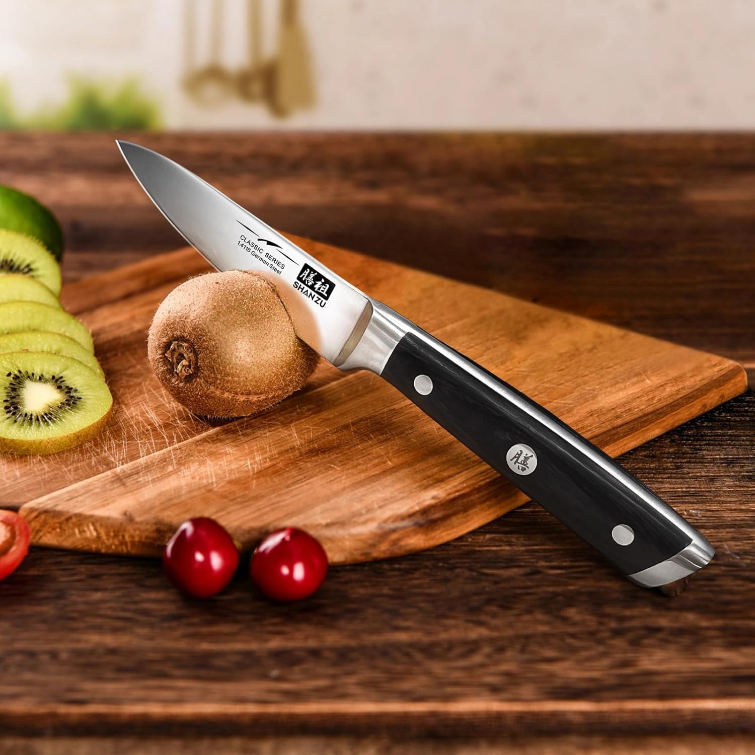 SHAN ZU Kitchen Paring Knife 9.5 cm Japanese Chef ... - Image 7