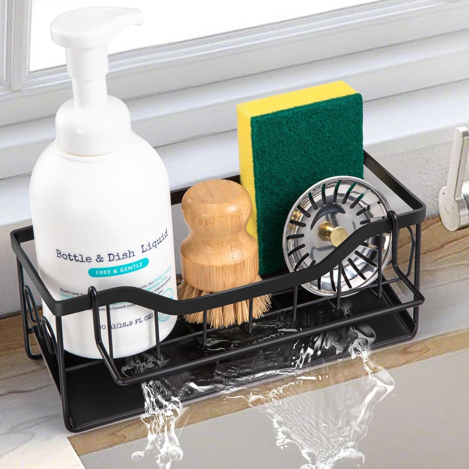 Sinnsally Sink Caddy Tidy Organiser with Self Drai... - Image 2