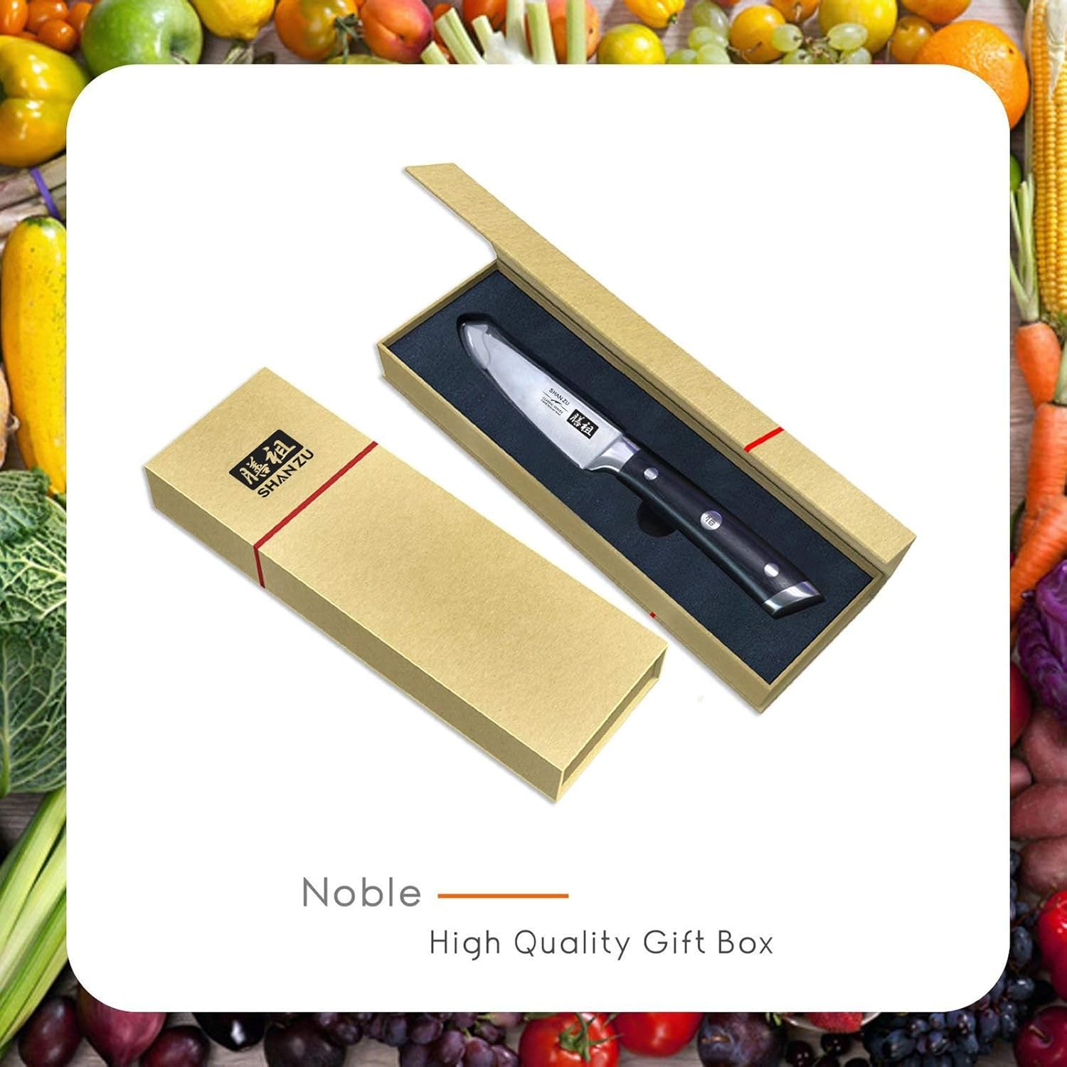 SHAN ZU Kitchen Paring Knife 9.5 cm Japanese Chef ... - Image 10