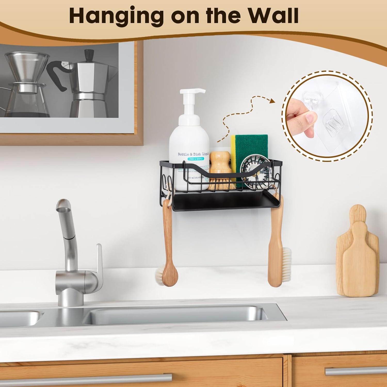 Sinnsally Sink Caddy Tidy Organiser with Self Drai... - Image 6