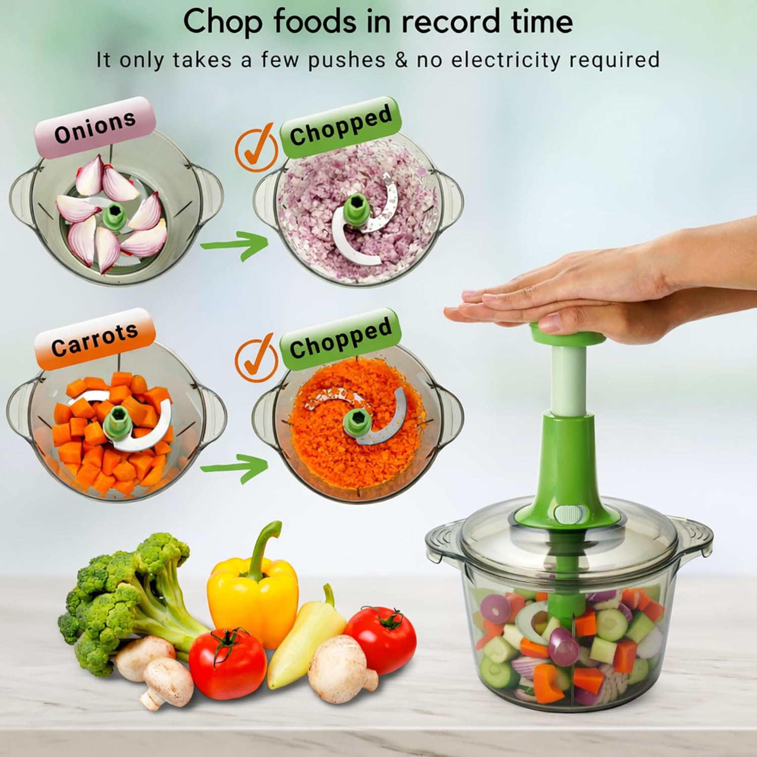 Brieftons Express Vegetable Chopper: 2-Litre, Quic... - Image 4