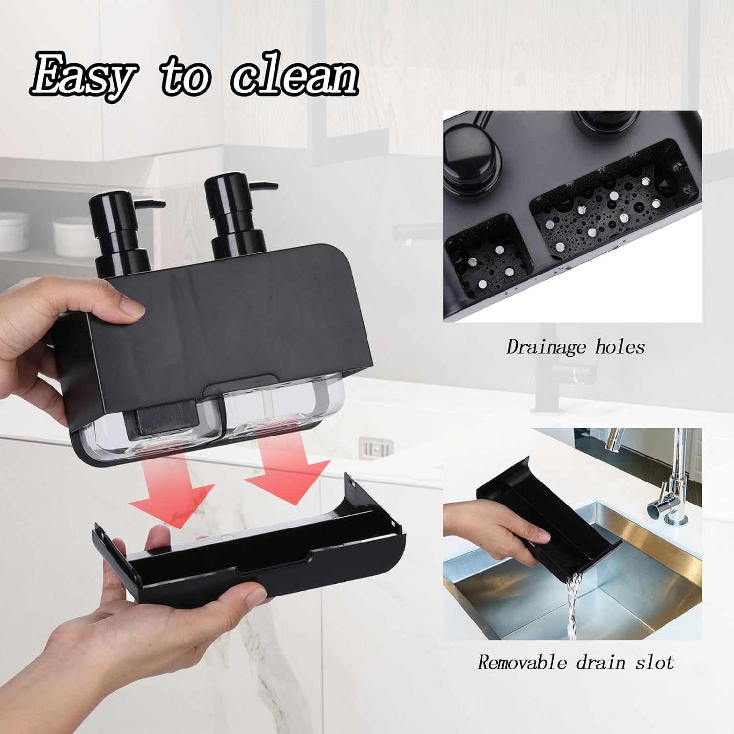 Dish Soap Dispenser for Kitchen Countertop with Sp... - Image 4