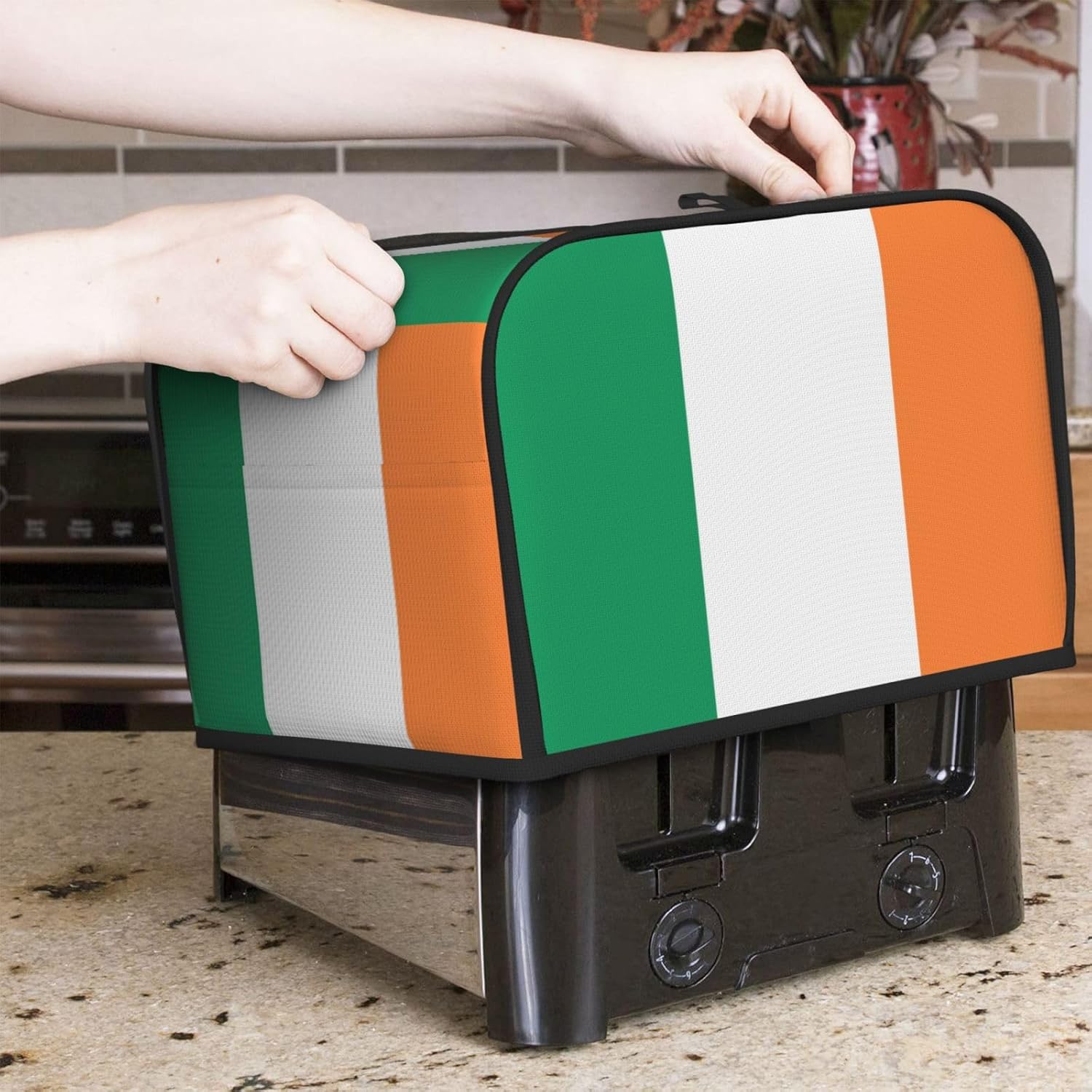 Irish Flag Print Toaster Cover, Bread Toaster Dust... - Image 8