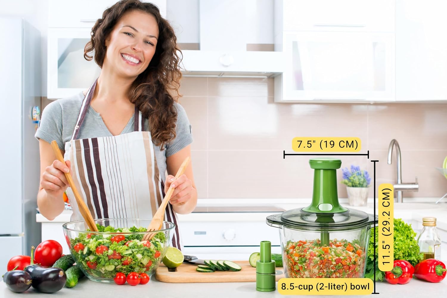 Brieftons Express Vegetable Chopper: 2-Litre, Quic... - Image 10