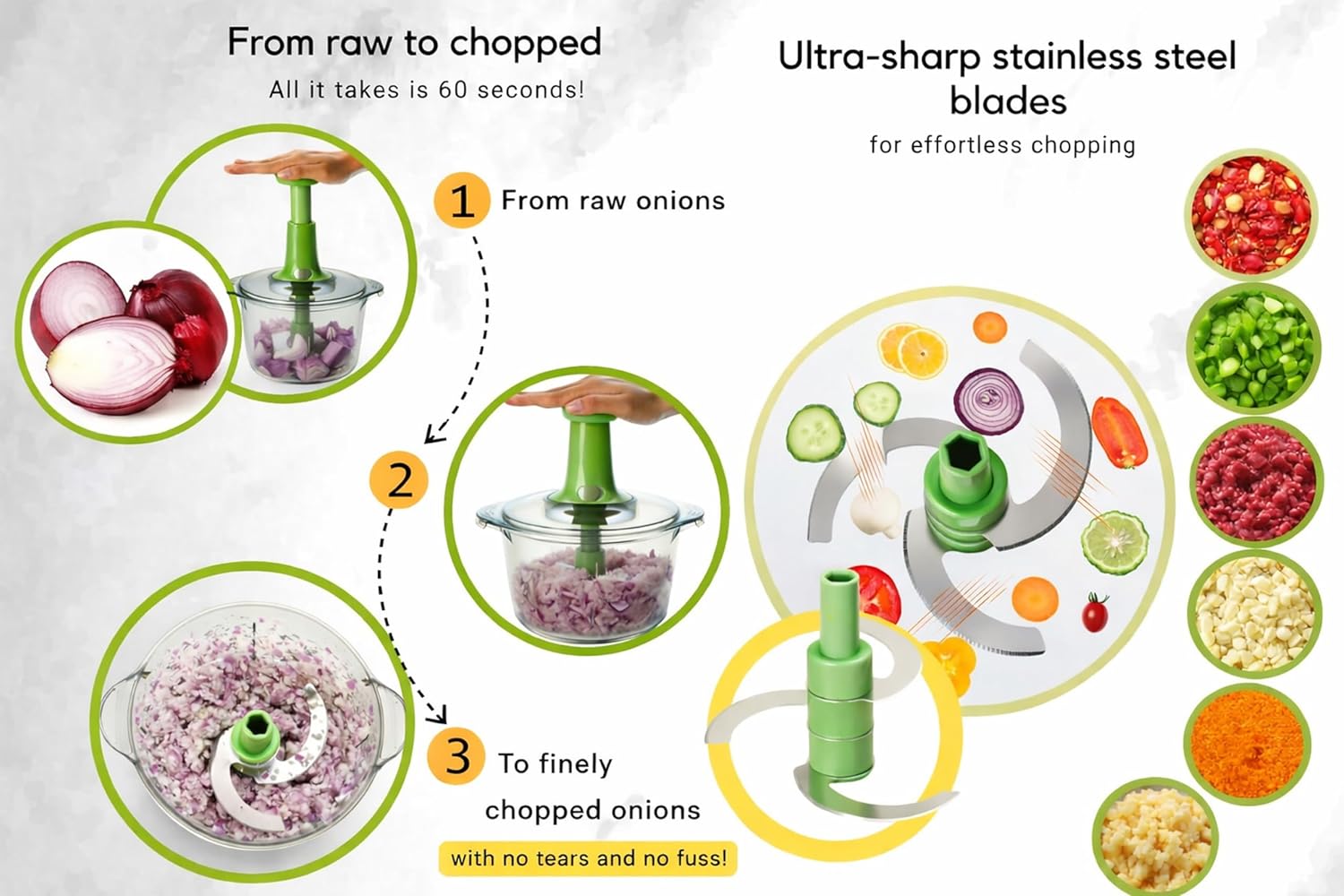 Brieftons Express Vegetable Chopper: 2-Litre, Quic... - Image 5