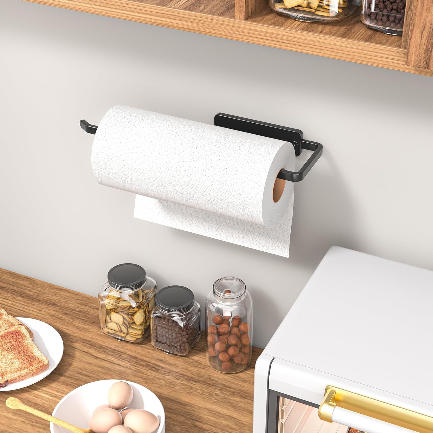 Paper Towel Holder Under Cabinet - Wall Mounted Ki... - Image 3