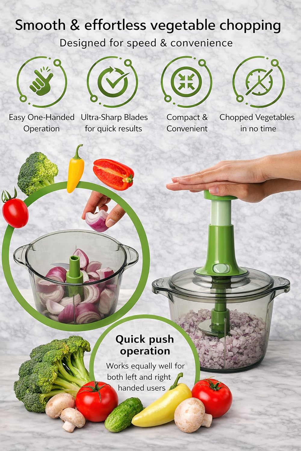 Brieftons Express Vegetable Chopper: 2-Litre, Quic... - Image 7