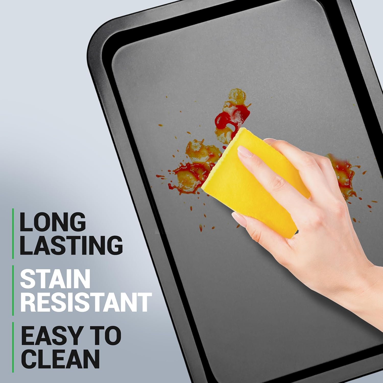 Nutrichef Oven Tray Set, Baking Trays for Oven Non... - Image 4