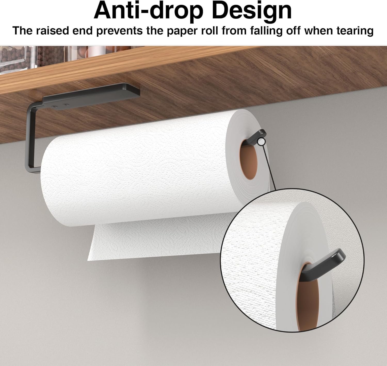 Paper Towel Holder Under Cabinet - Wall Mounted Ki... - Image 4