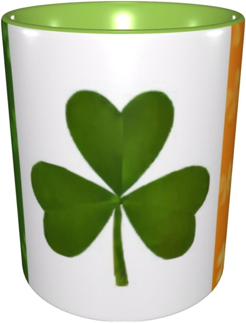 Two Tone Color Ceramic Mugs, 11 Oz, Stylish 3D Iri... - Image 3