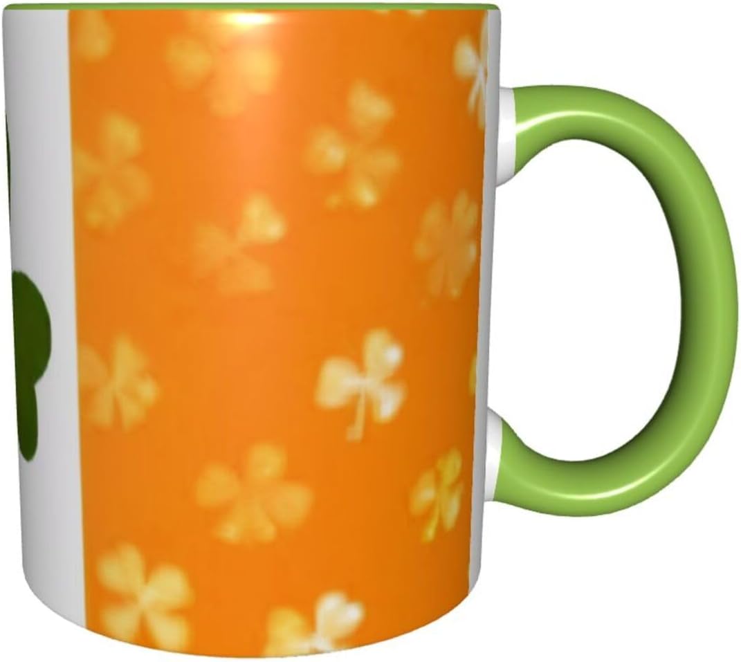 Two Tone Color Ceramic Mugs, 11 Oz, Stylish 3D Iri... - Image 10