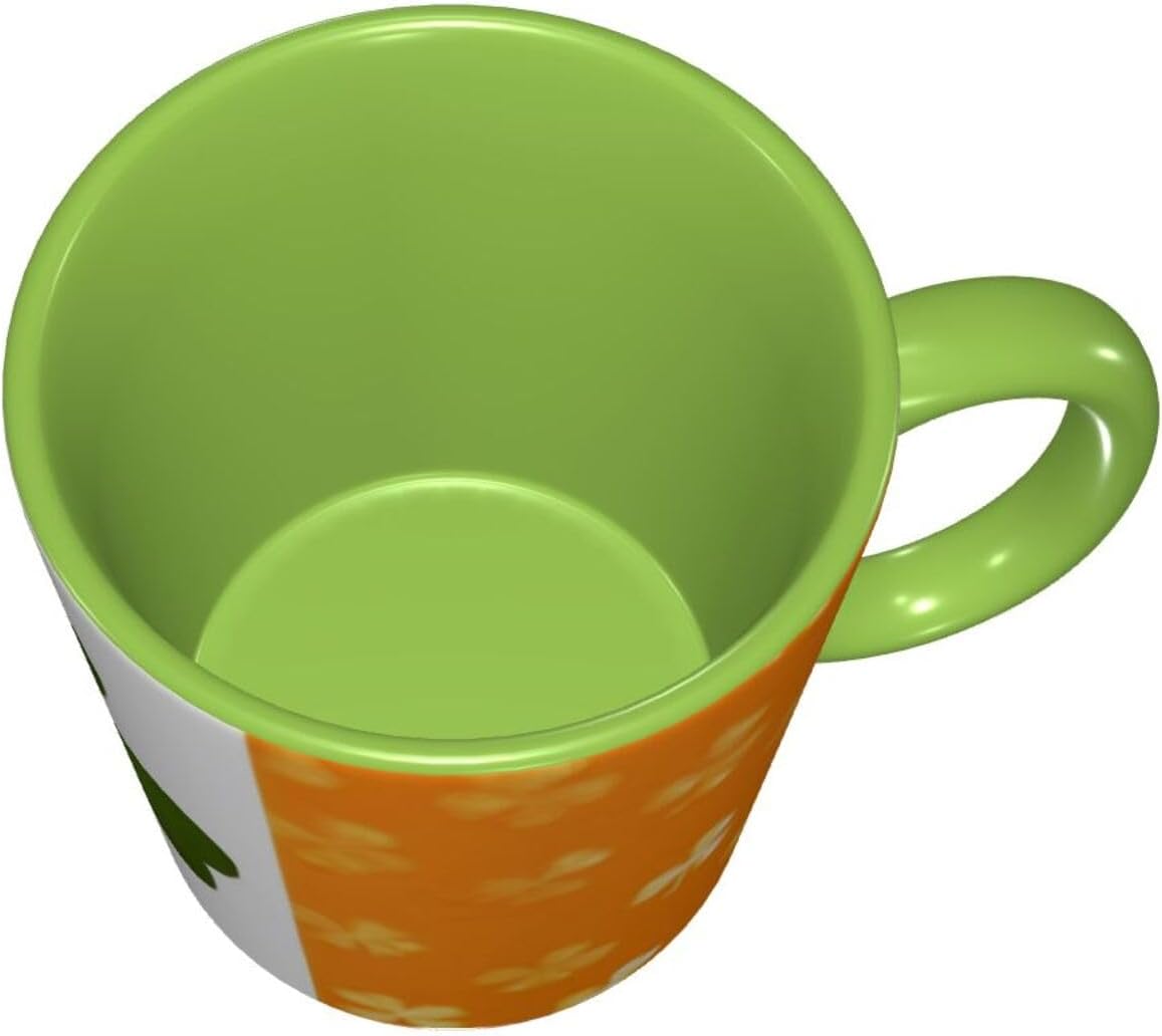 Two Tone Color Ceramic Mugs, 11 Oz, Stylish 3D Iri... - Image 6