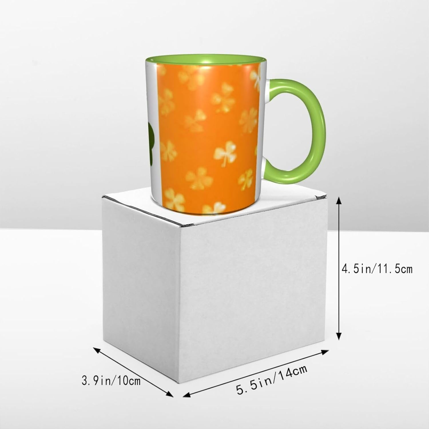 Two Tone Color Ceramic Mugs, 11 Oz, Stylish 3D Iri... - Image 7