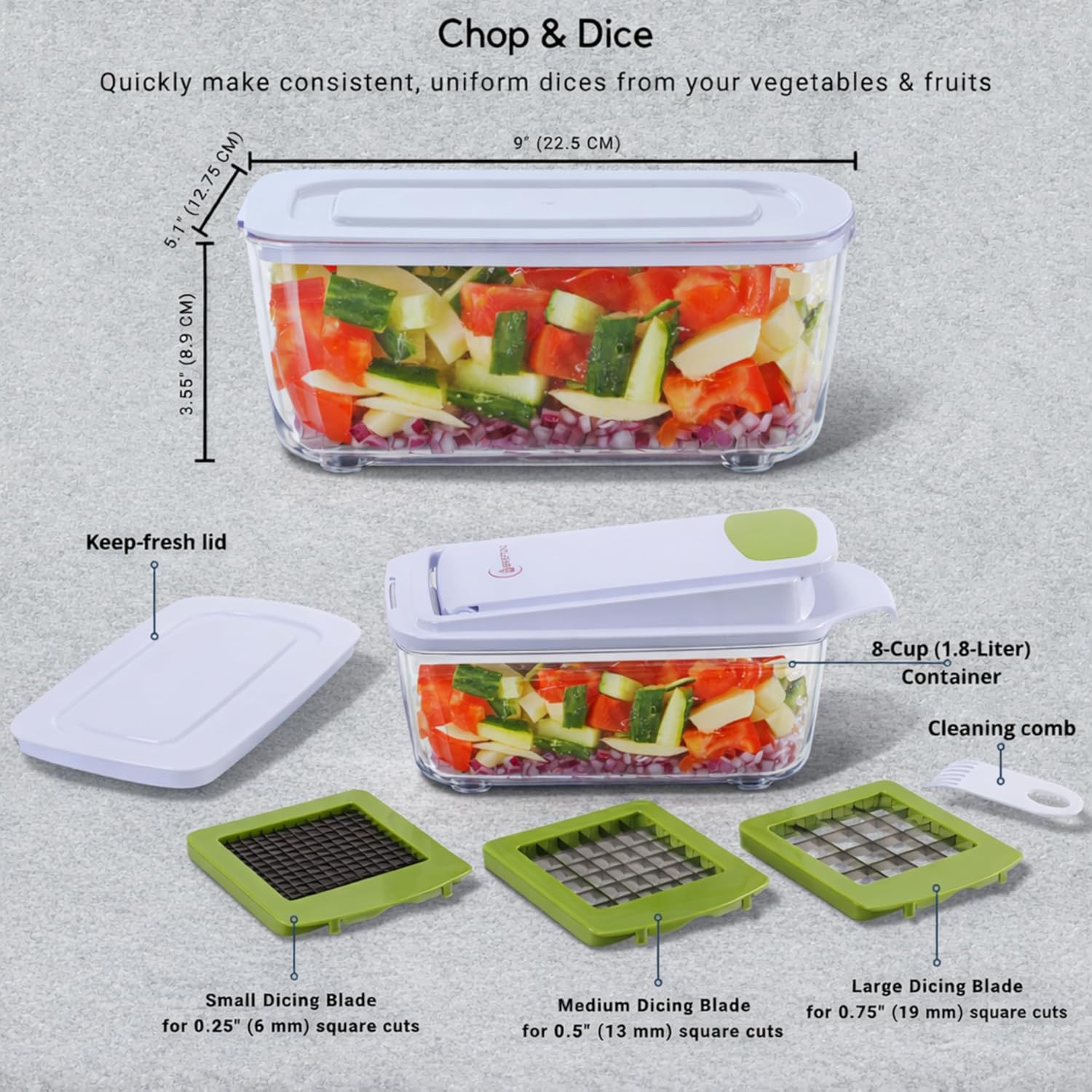 Brieftons QuickPush Food Chopper (BR-QP-02): 200% ... - Image 10