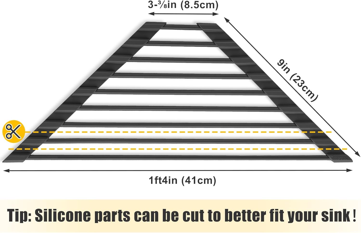 Tomorotec Small Triangle Roll-Up Dish Drying Rack ... - Image 6