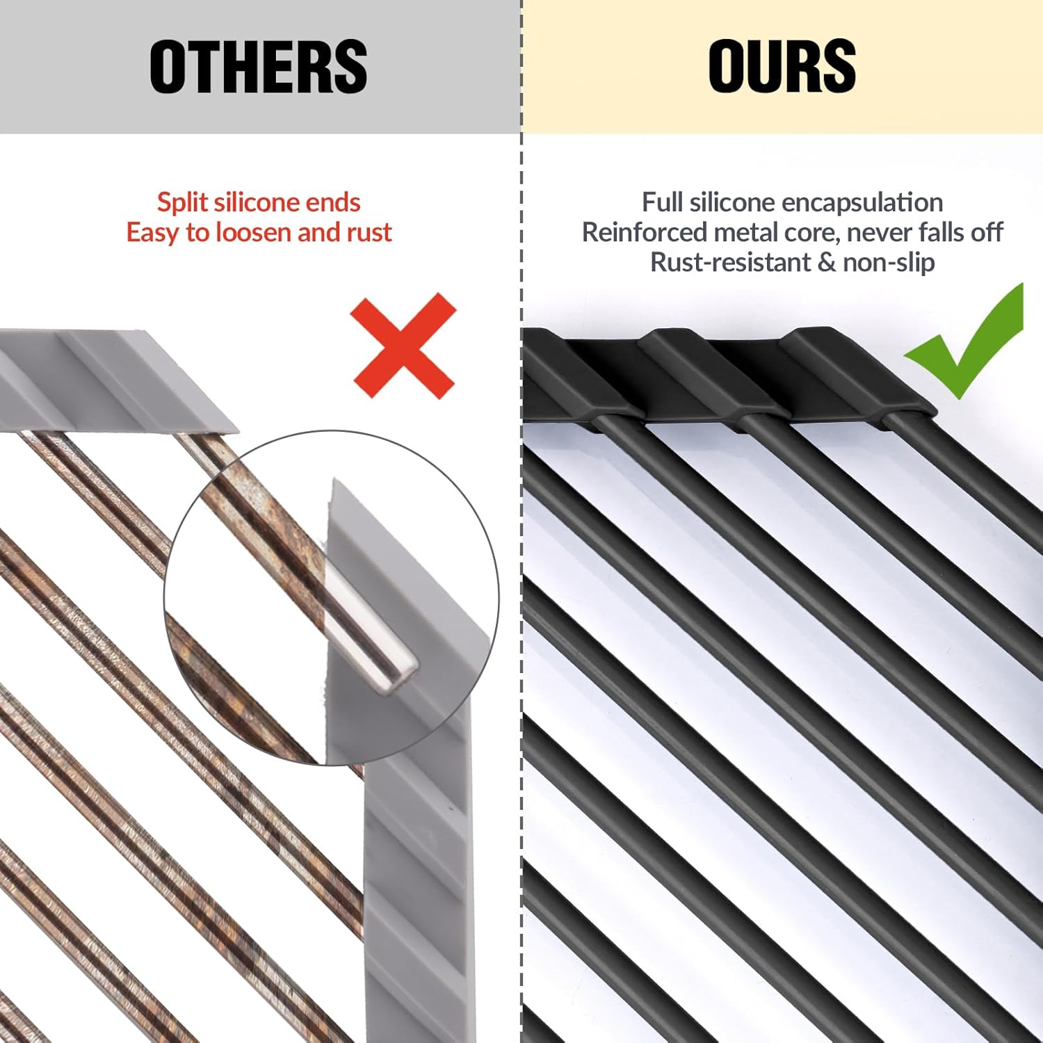 Tomorotec Small Triangle Roll-Up Dish Drying Rack ... - Image 3