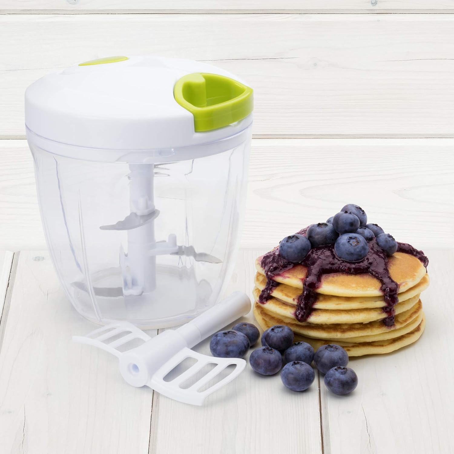 Hand Chopper Manual Food-Processor - Pull String t... - Image 3