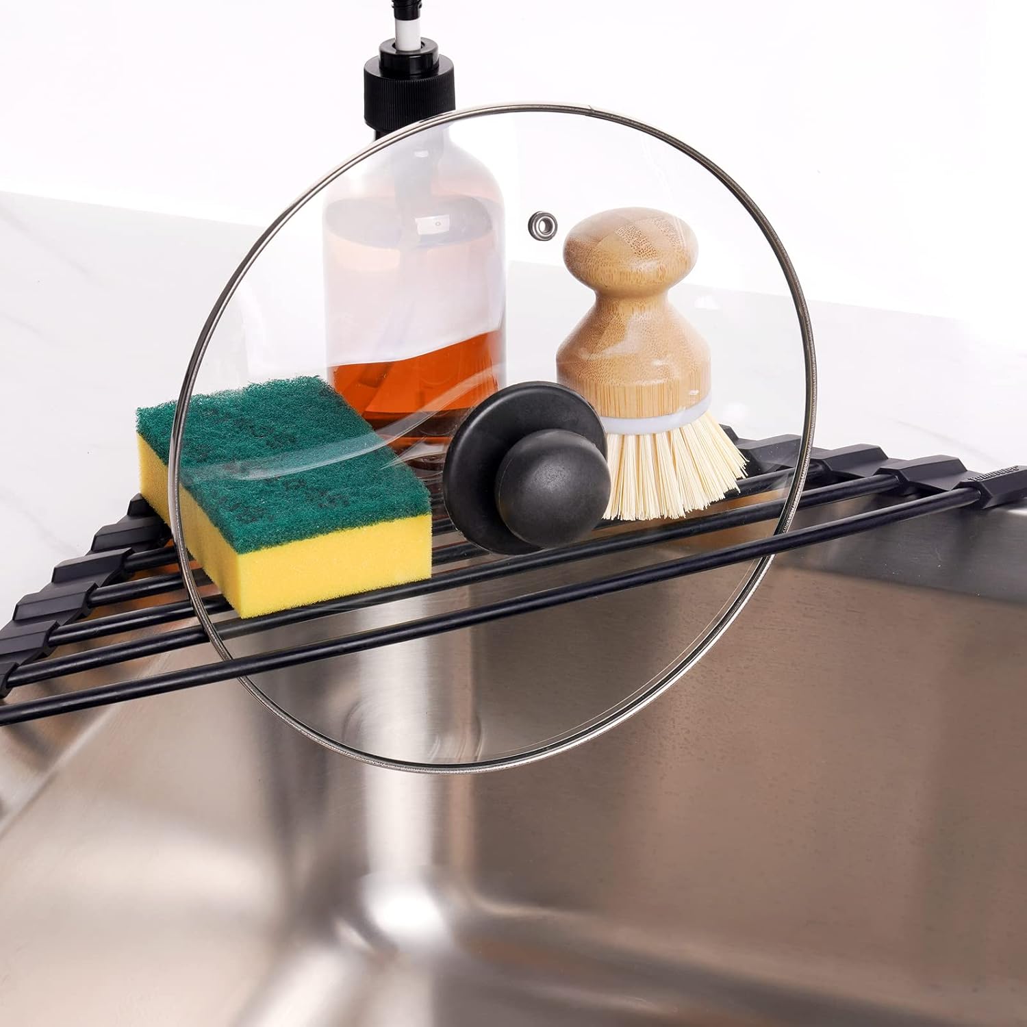 Tomorotec Small Triangle Roll-Up Dish Drying Rack ... - Image 5