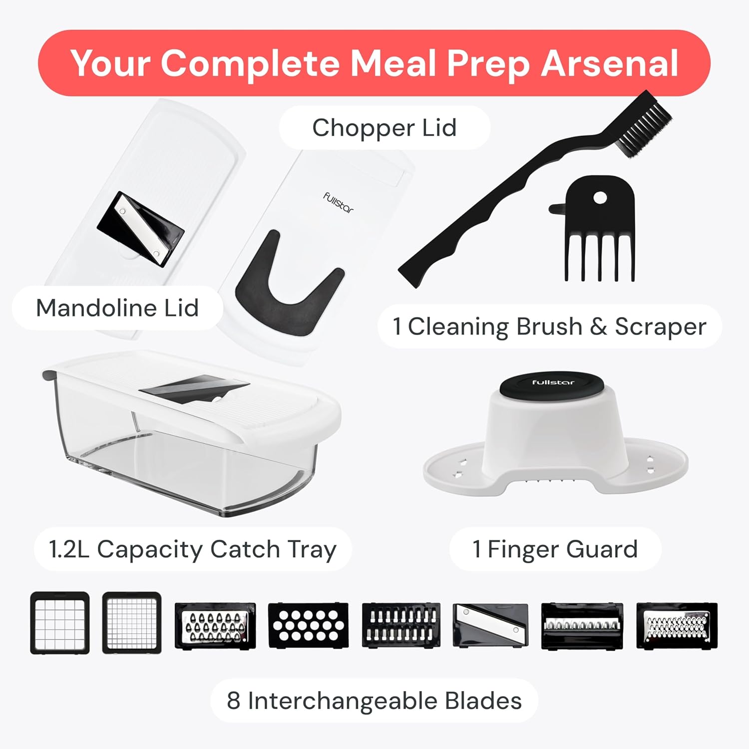 Fullstar Vegetable Chopper & Mandoline Slicer - Ju... - Image 9
