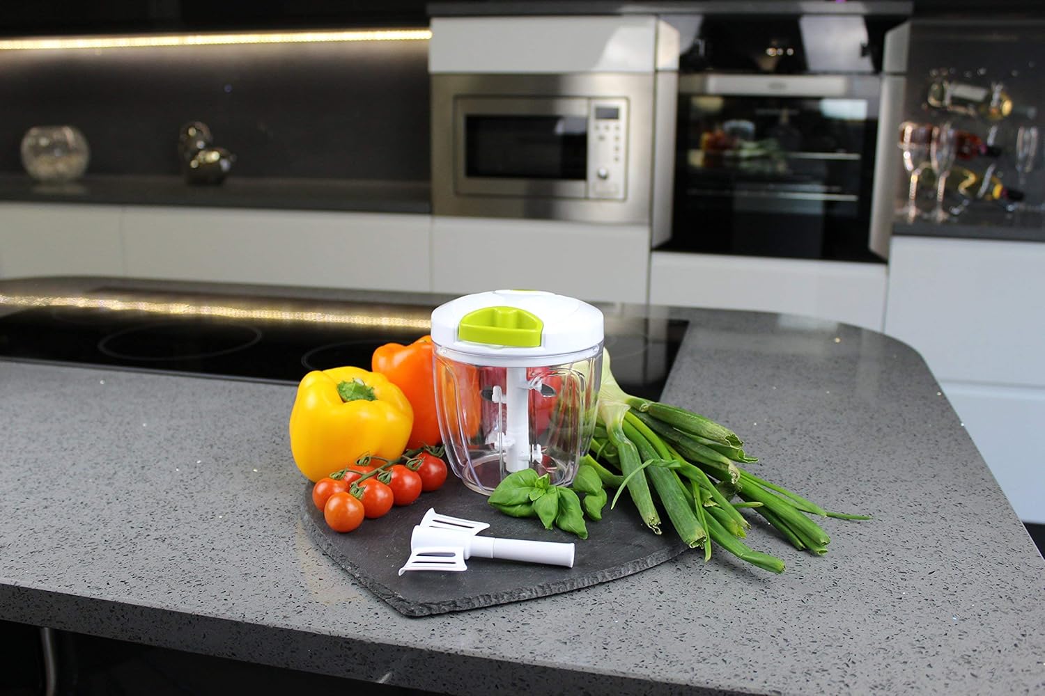 Hand Chopper Manual Food-Processor - Pull String t... - Image 10