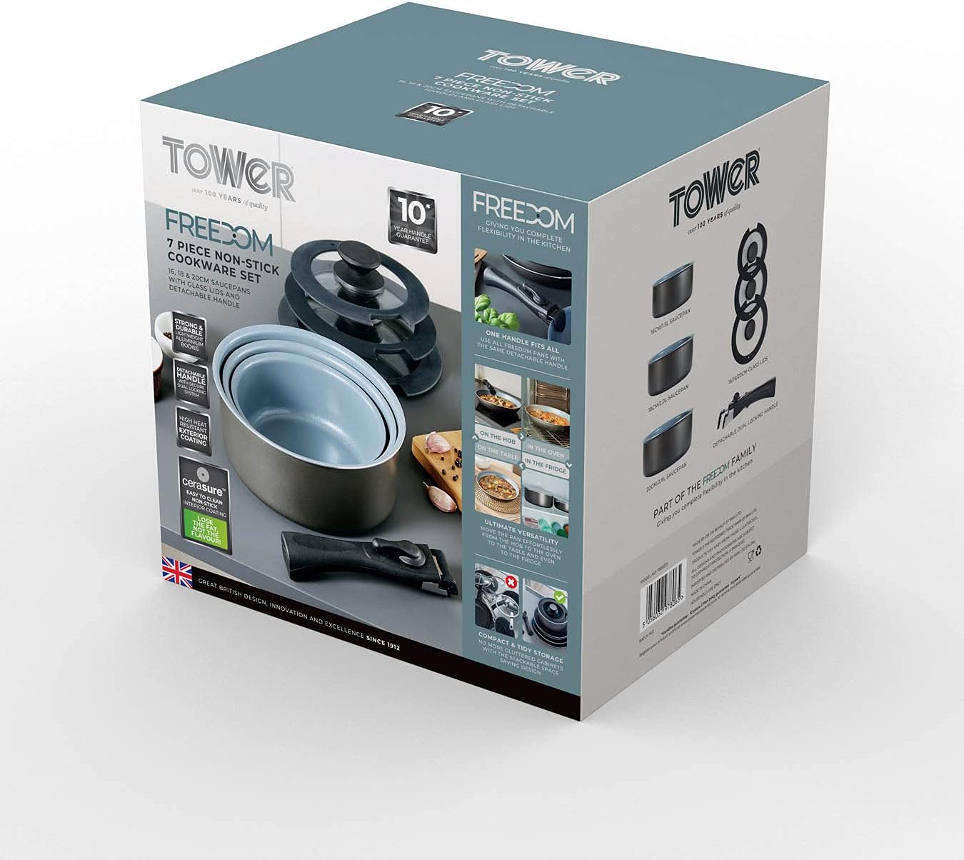 Tower Freedom T800201 7 Piece Cookware Set with Ce... - Image 11