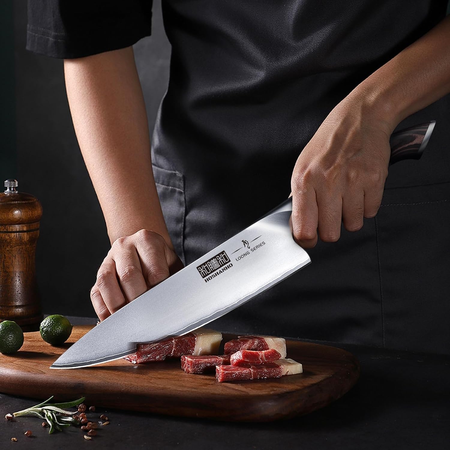 HOSHANHO Knife Set with Magnetic Knife Holder, 6 P... - Image 6