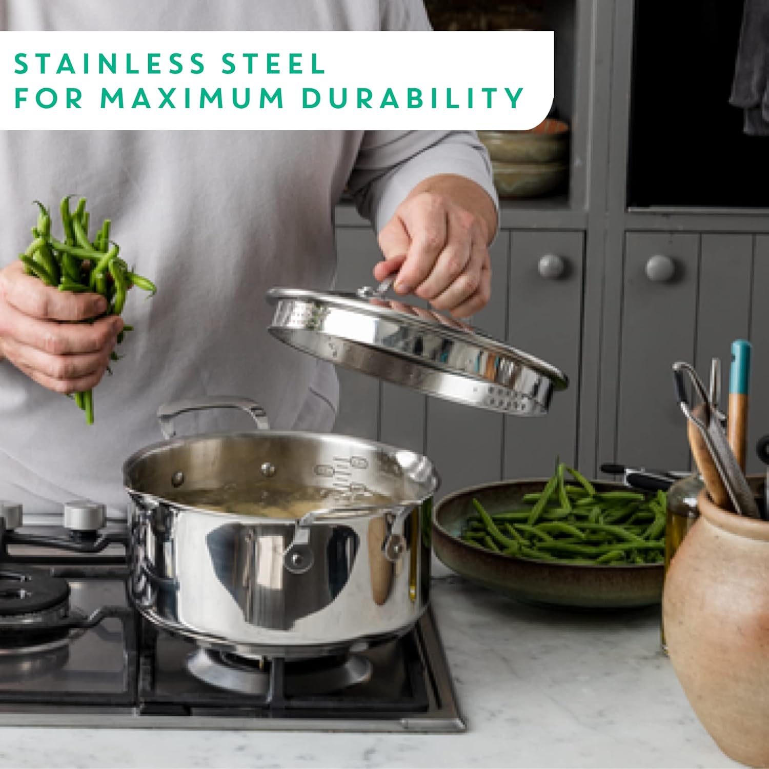 Tefal Jamie Oliver Cook's Direct Frying Pan 28cm, ... - Image 8