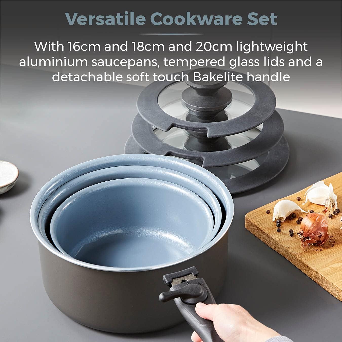 Tower Freedom T800201 7 Piece Cookware Set with Ce... - Image 4