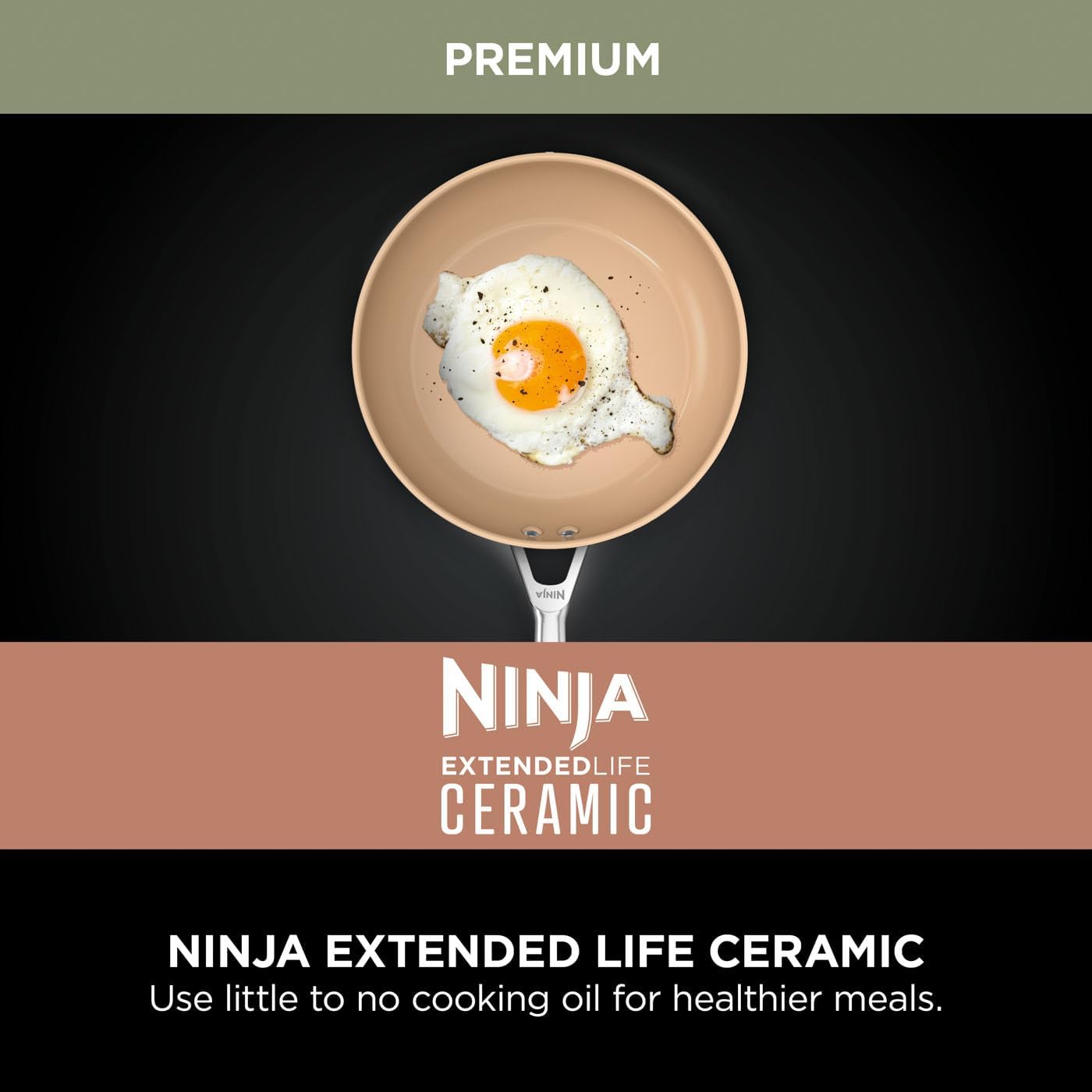 Ninja Extended Life 5-Piece Ceramic Cookware Set (... - Image 12