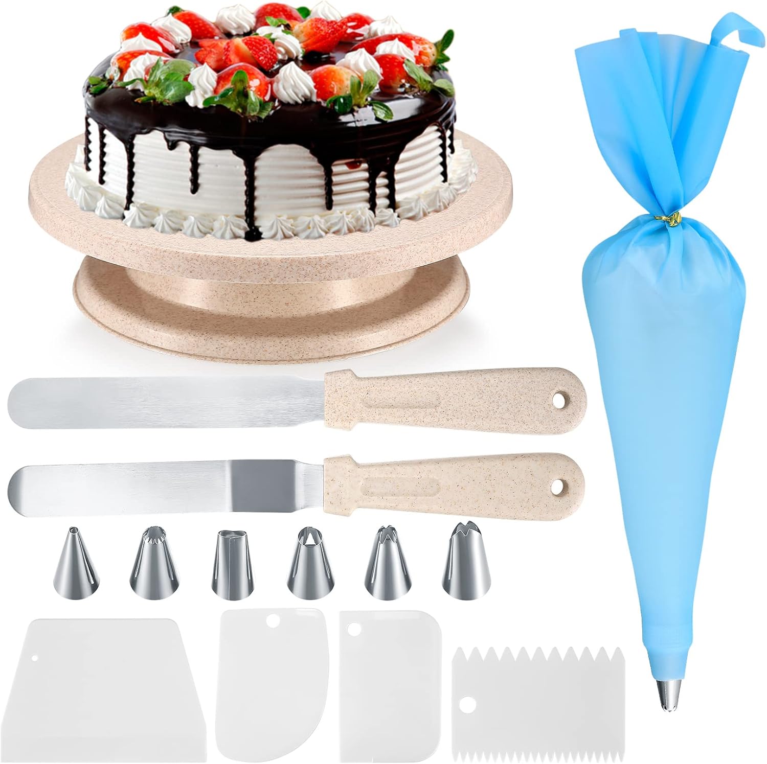 Cake Decorating Kits, Rotating Turntable Tools, Ca... - Image 2