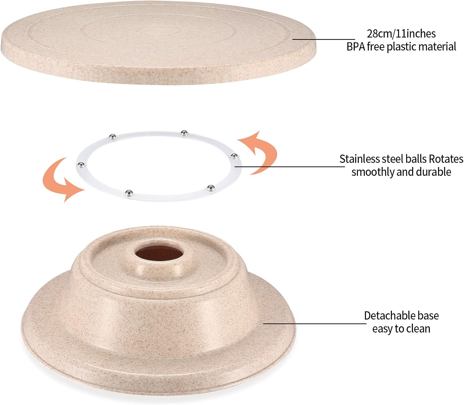 Cake Decorating Kits, Rotating Turntable Tools, Ca... - Image 5