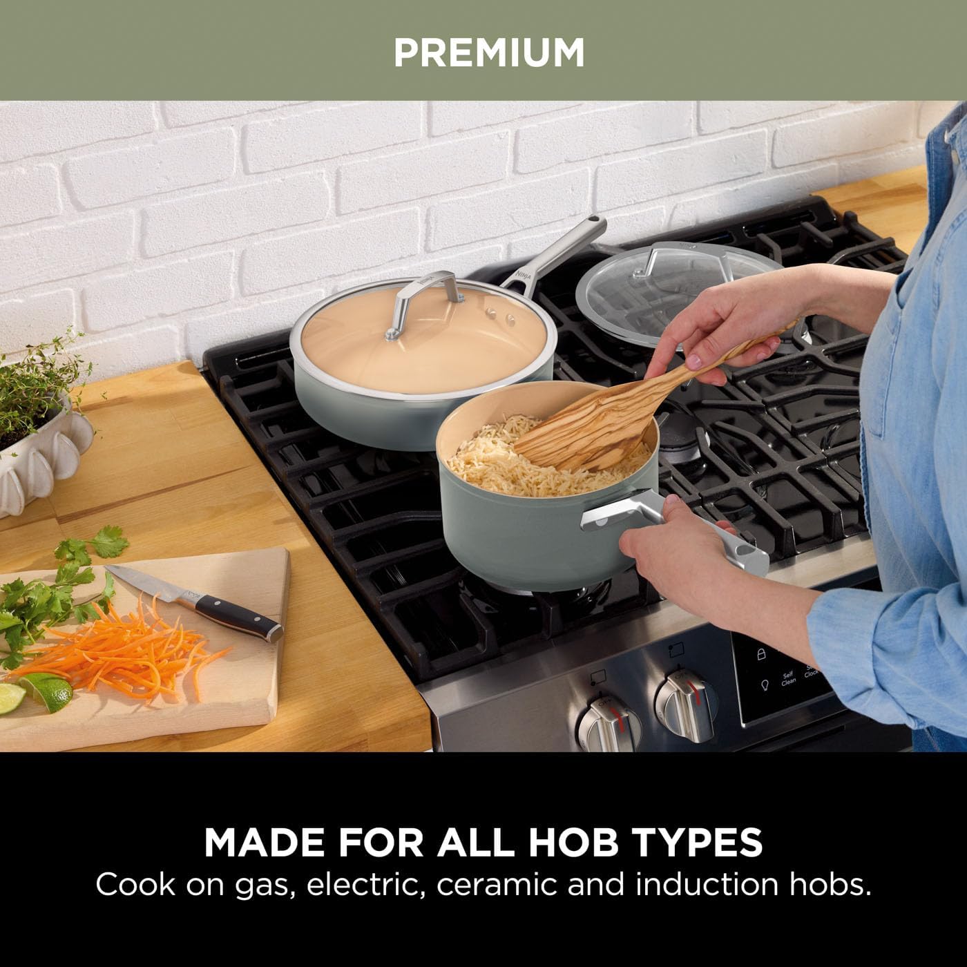 Ninja Extended Life 5-Piece Ceramic Cookware Set (... - Image 11