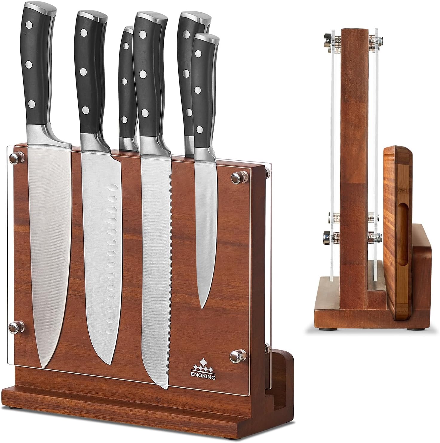 ENOKING Magnetic Knife Block Without Knives, Doubl... - Image 2