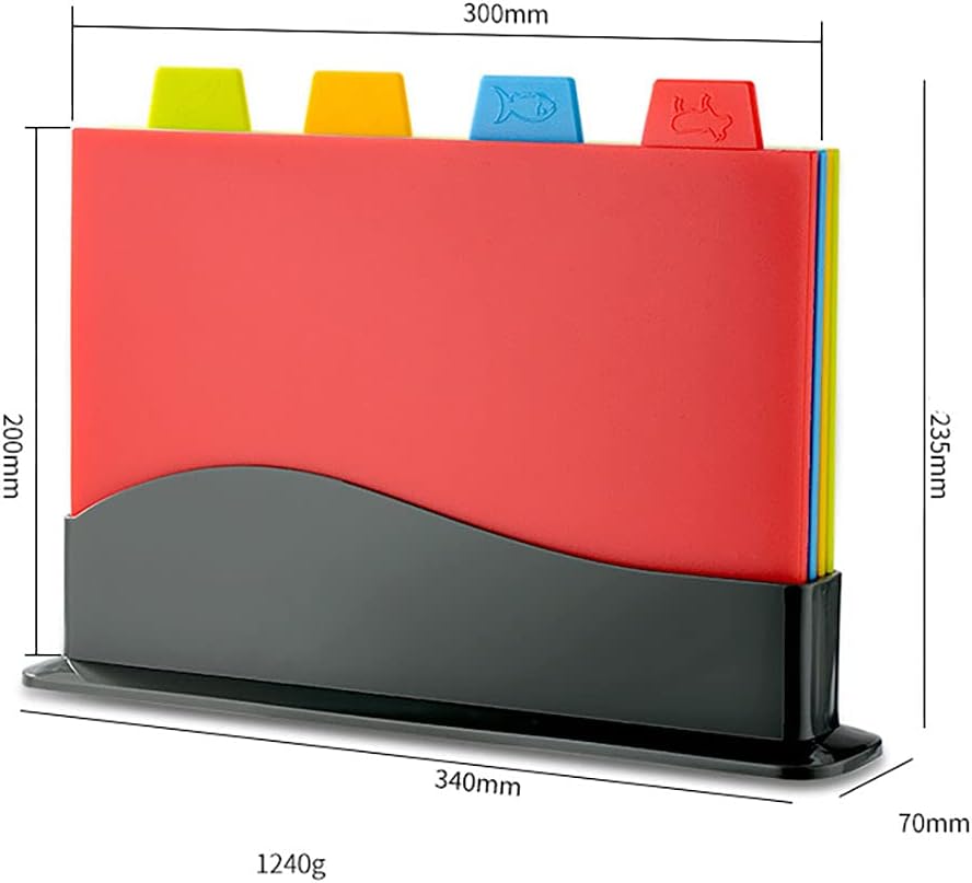 Chopping Board Set - Extra Thick Colour Coded Plas... - Image 3