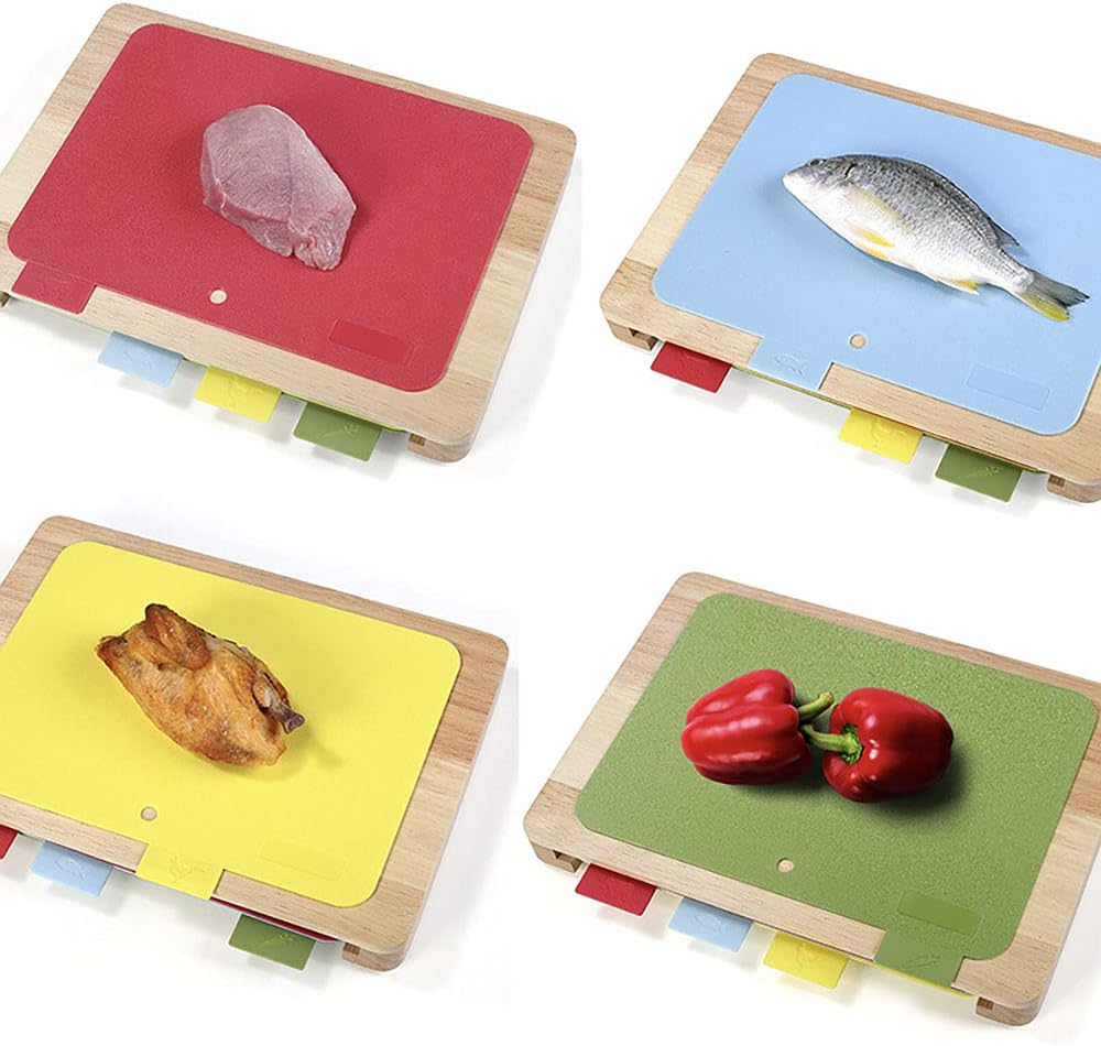 Chopping Board Set - Extra Thick Colour Coded Plas... - Image 6