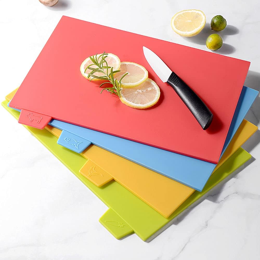 Chopping Board Set - Extra Thick Colour Coded Plas... - Image 4