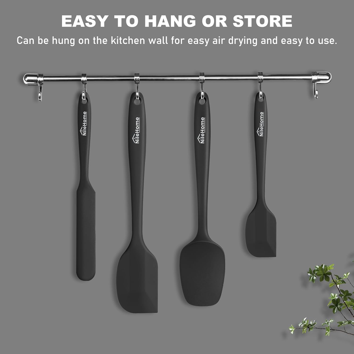 NileHome Silicone Spatula Set, High Heat-Resistant... - Image 6