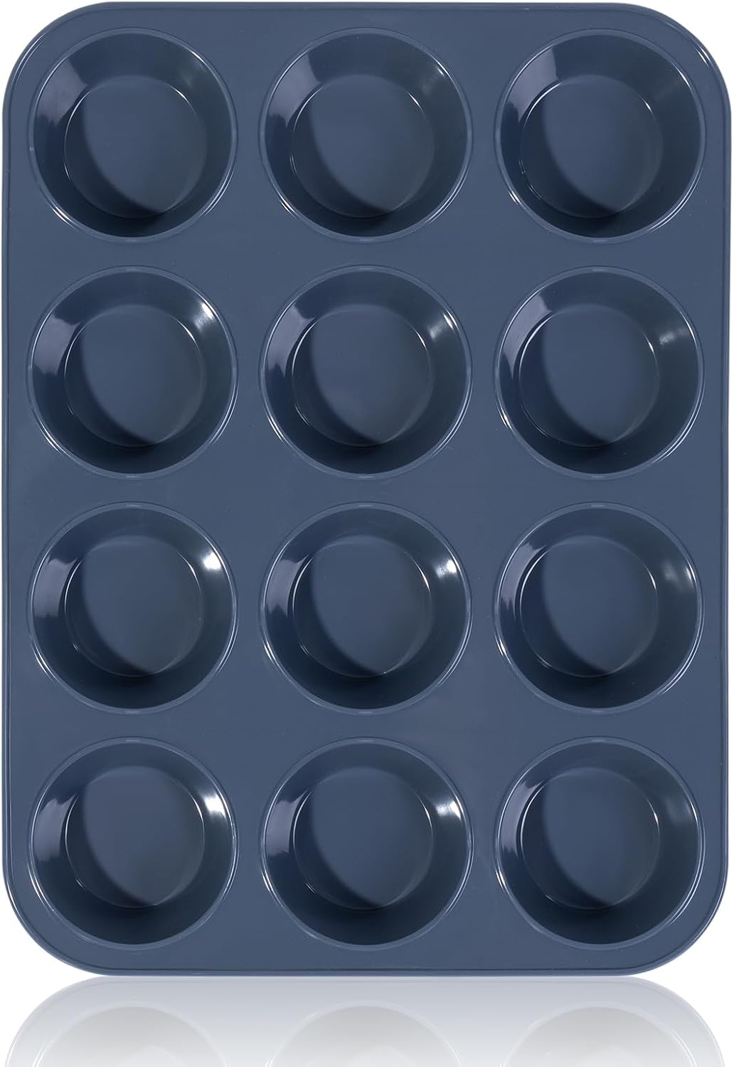 Super Kitchen Large Muffin Tray 12 Cup Silicone Mu... - Image 2